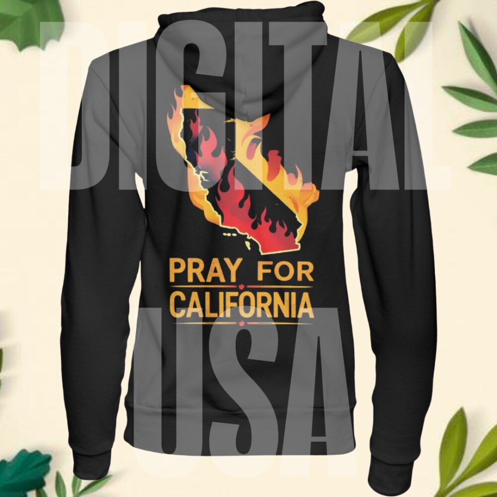 pray for california mockup